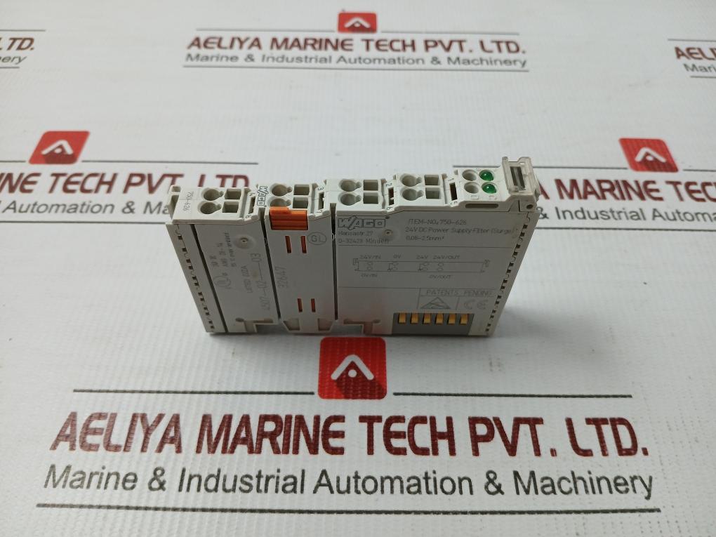 Power-Supply-Filter-24-Vdc-0-08-2-5mm2-Awg-28-14-By-Wago-750-626-3