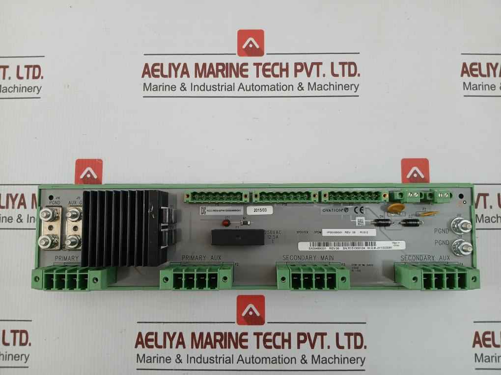 Power Distribution Module 250Vac 12.5A Ovation 5X00489G01
