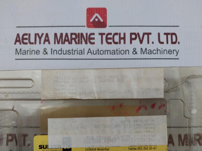 Power Monitor Epm Module 112.045.977.200 Sulzer