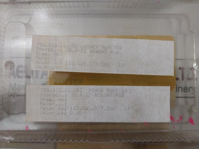 Power Monitor Epm Module 112.045.977.200 Sulzer