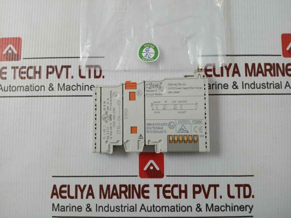Power Supply Filter 750-626 Wago 24V Dc