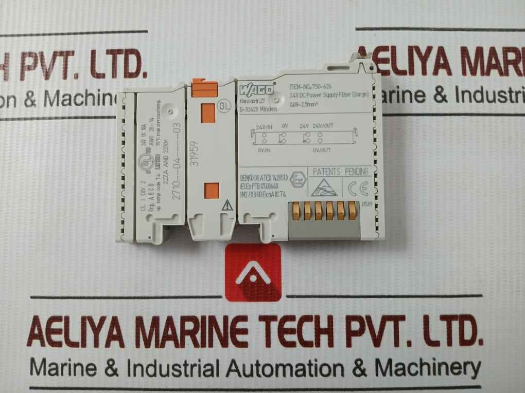 Power Supply Filter 750-626 Wago 24V Dc