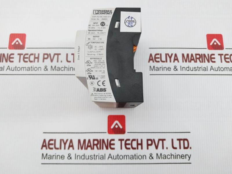 Power Supply Input- Ac 100-240V Phoenix Contact Step-ps/1Ac/24Dc/2.5