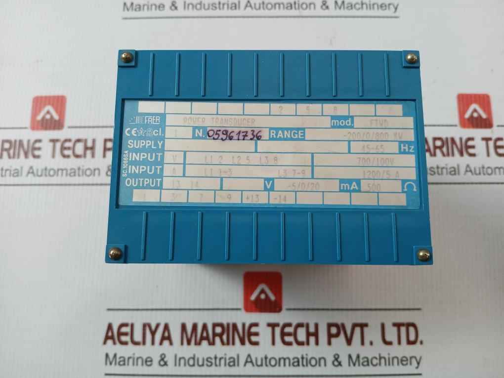 Power Transducer Ftwd 200/0/800 Kw 45-65 Hz Frer