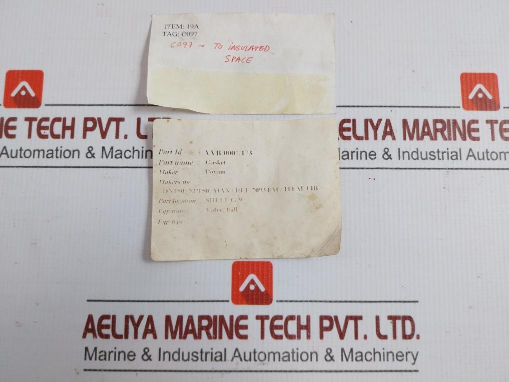 Poyam Spiral Gasket For Ball Valve Vvb-0007.173