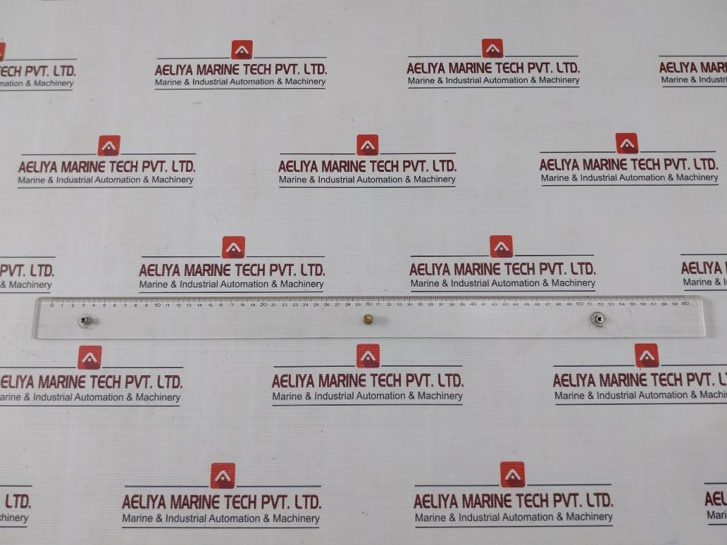 Pr-1111 Acrylic Measuring Ruler With Mounting Studs 24"/60Cm