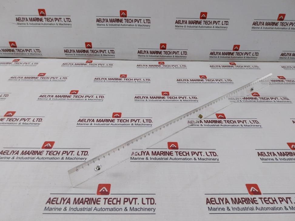 Pr-1111 Acrylic Measuring Ruler With Mounting Studs 24"/60Cm