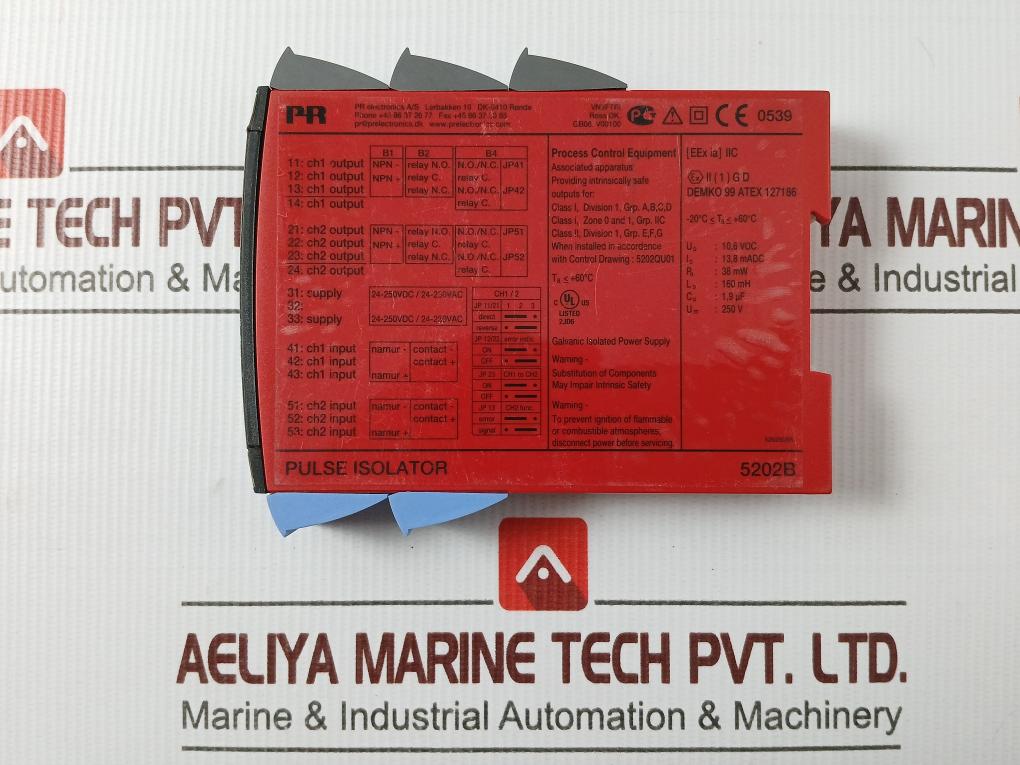 Pr Electronics 5202B2 Pulse Isolator 24-230V 1.5W 50/60Hz 38 Mw