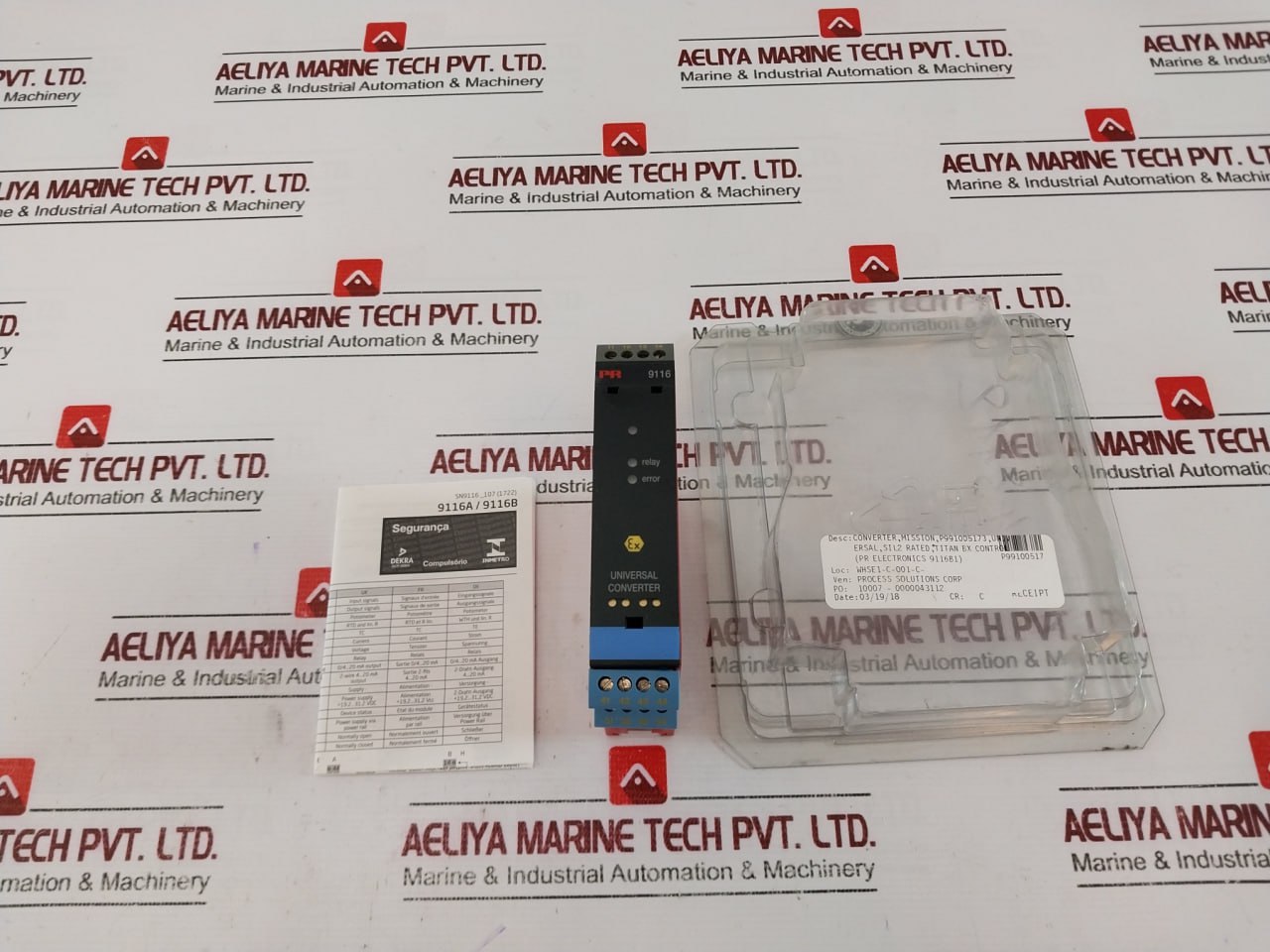 Pr Electronics 9116b Universal Converter 9116b1 19.2 To 31.2 Vdc