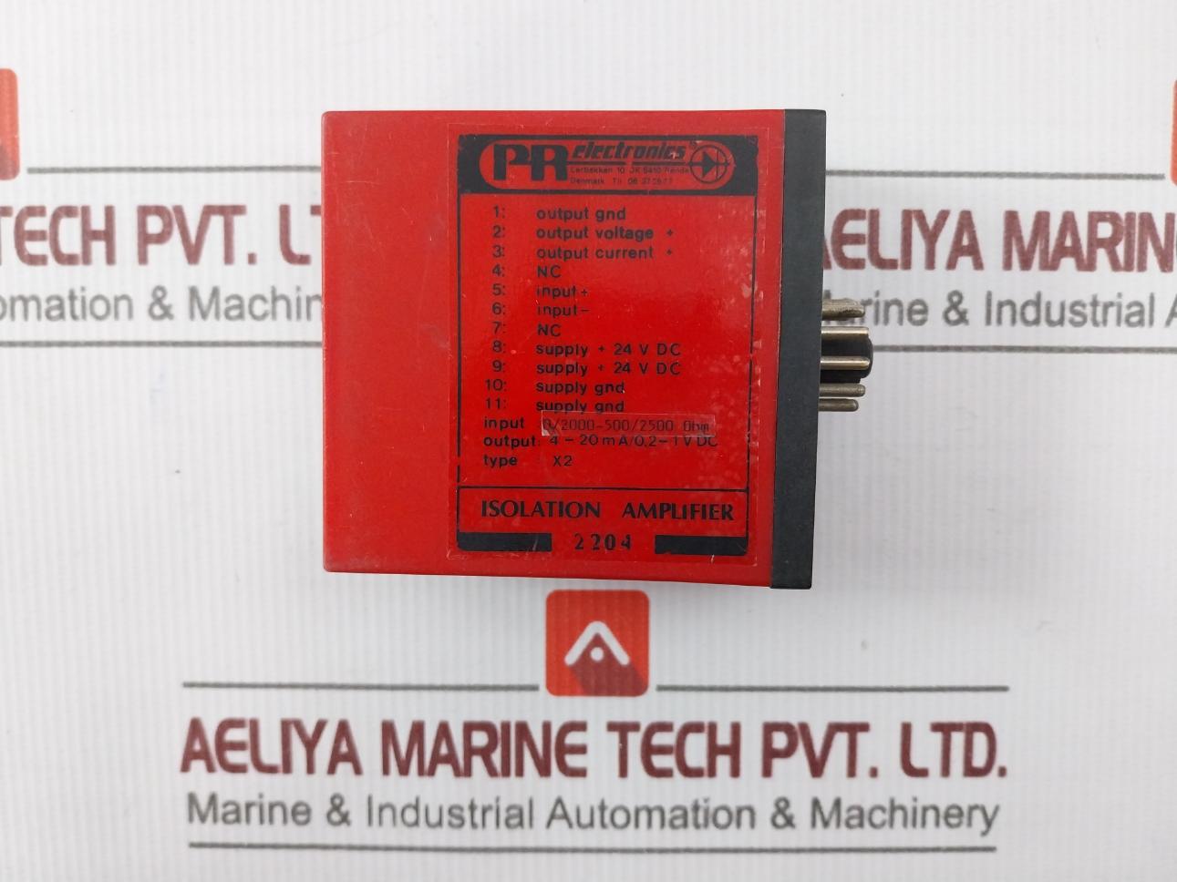 Pr Electronics 2204 Isolation Amplifier +24 Vdc