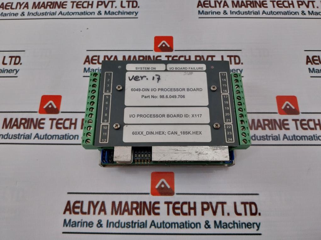 Praxis 98.6.049.706 6049-din I/O Processor Board X117