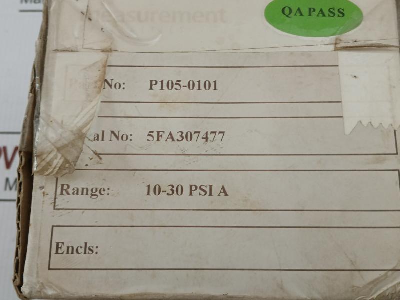 Precision Pressure Sensor P105-0101 Skarpenord 10-30 Psia