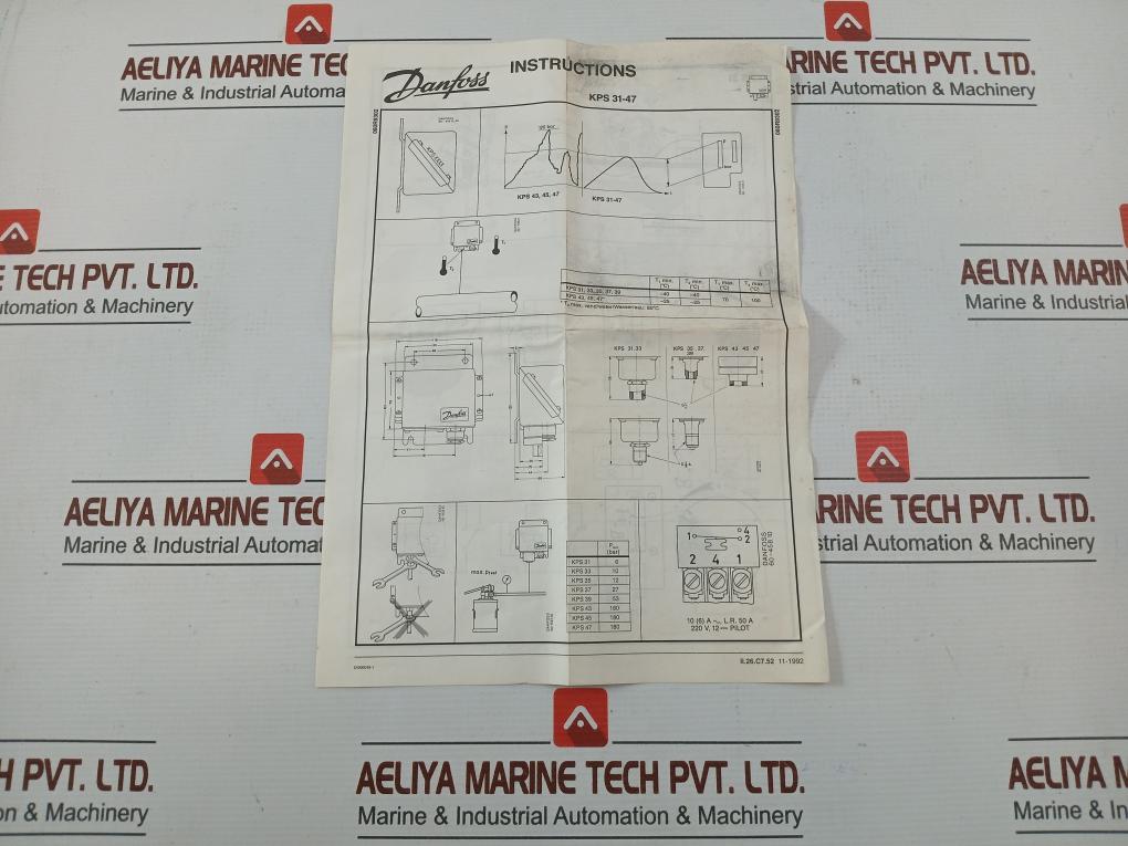 Pressure-Switch-440V-0-2-5Bar-12W-1-02Kp-Cm2-Danfoss-KPS-31-210269-2