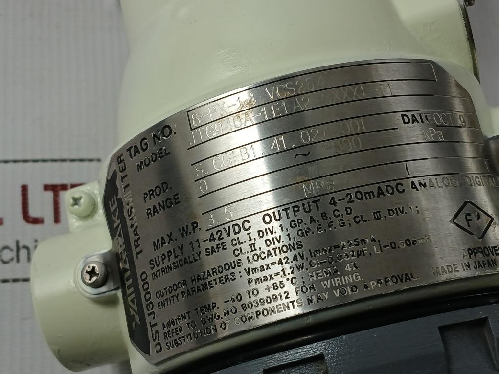 Pressure-Transmitter-0-1000-Kpa-Yamatake-honeywell-Jtg940A-1E1A2-cxxx1-t1-209057-13