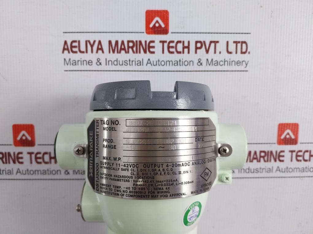 Pressure-Transmitter-11-42Vdc-Dstj3000-225Ma-Yamatake-Jtd920A-1E1A2-c2Xx1-t1-209316-8