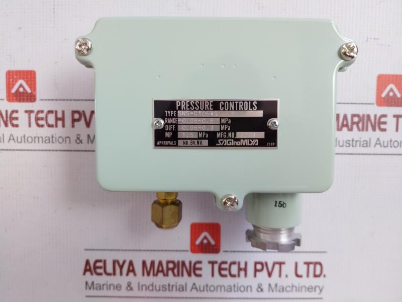 Pressure Control 0.06-0.6 Mpa Saginomiya Sns-c106Wq
