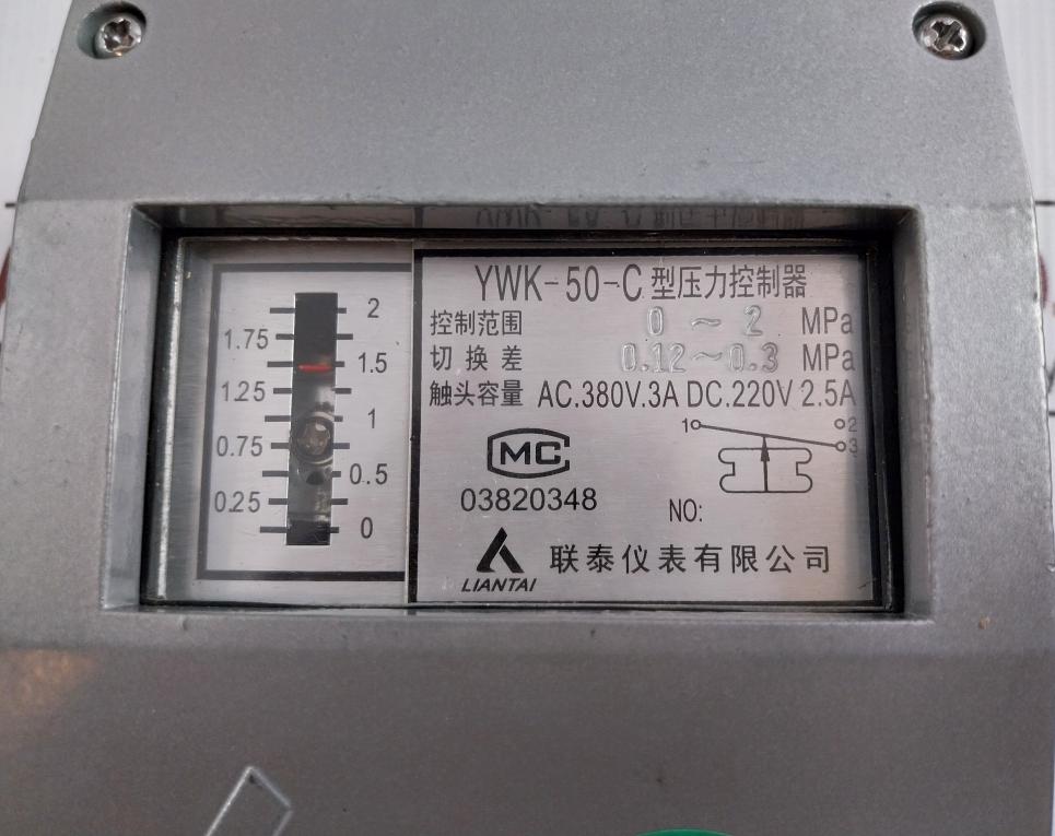 Pressure Controller Ywk-50-c Liantai 0-2 Mpa