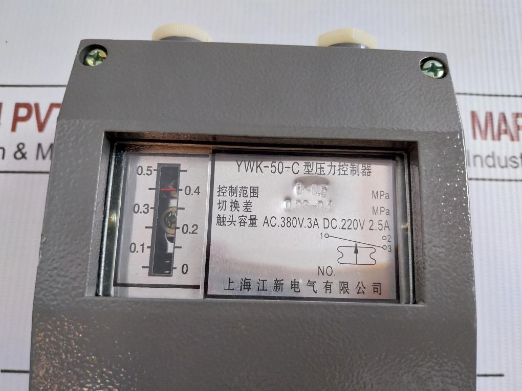 Pressure Controller Ywk-50-c Shanghai Jiangxin Electric 0-0.5 Mpa