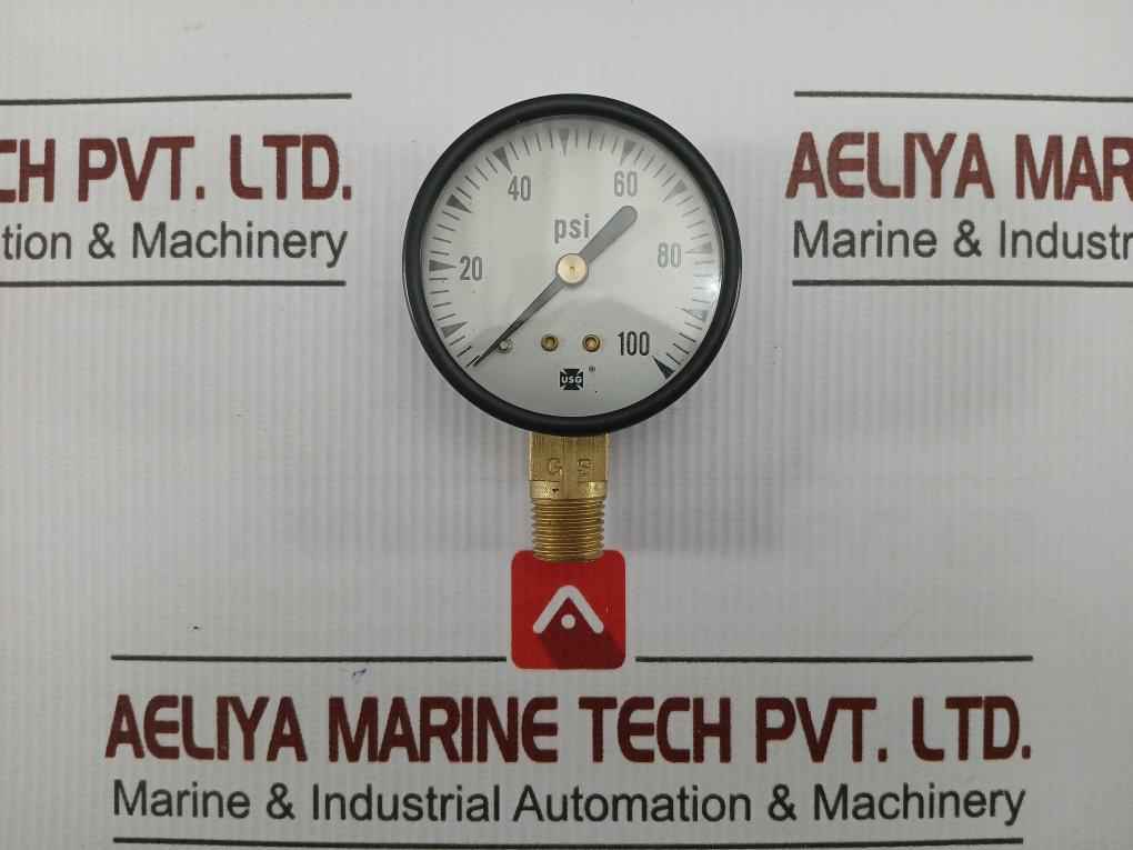 Pressure Gauge 0 To 100 Psi 162988 Usg