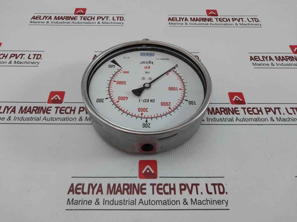 Pressure Gauge 232.50.160 Wika 400 Kg/Cm2 & Psi -40˚C … +70˚C
