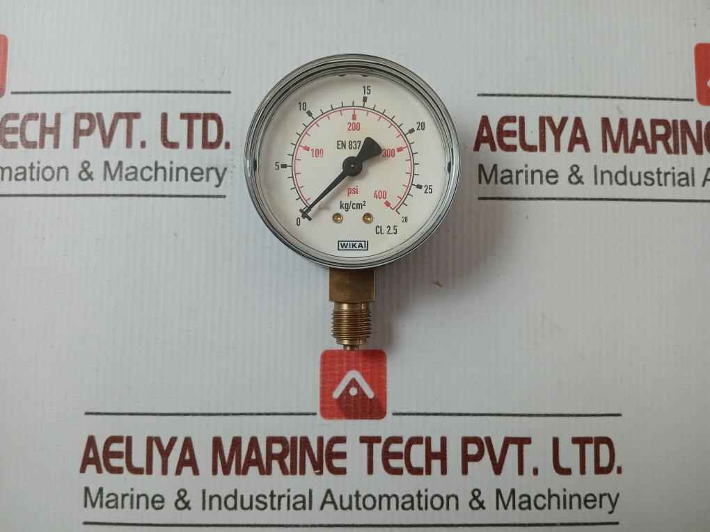 Pressure Gauge 28 Kg/Cm2 & 400 Psi 111.10.63 Wika