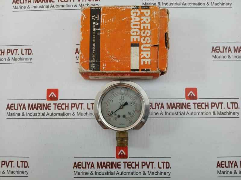 Pressure Gauge Bt Daito In Hg -30 To 300 Psi Cm Hg -76 To 20 Kgf/Cm2