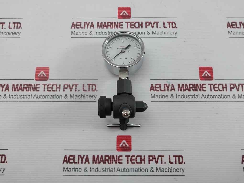 Pressure Gauge Nisshin 0 To 4 Mpa