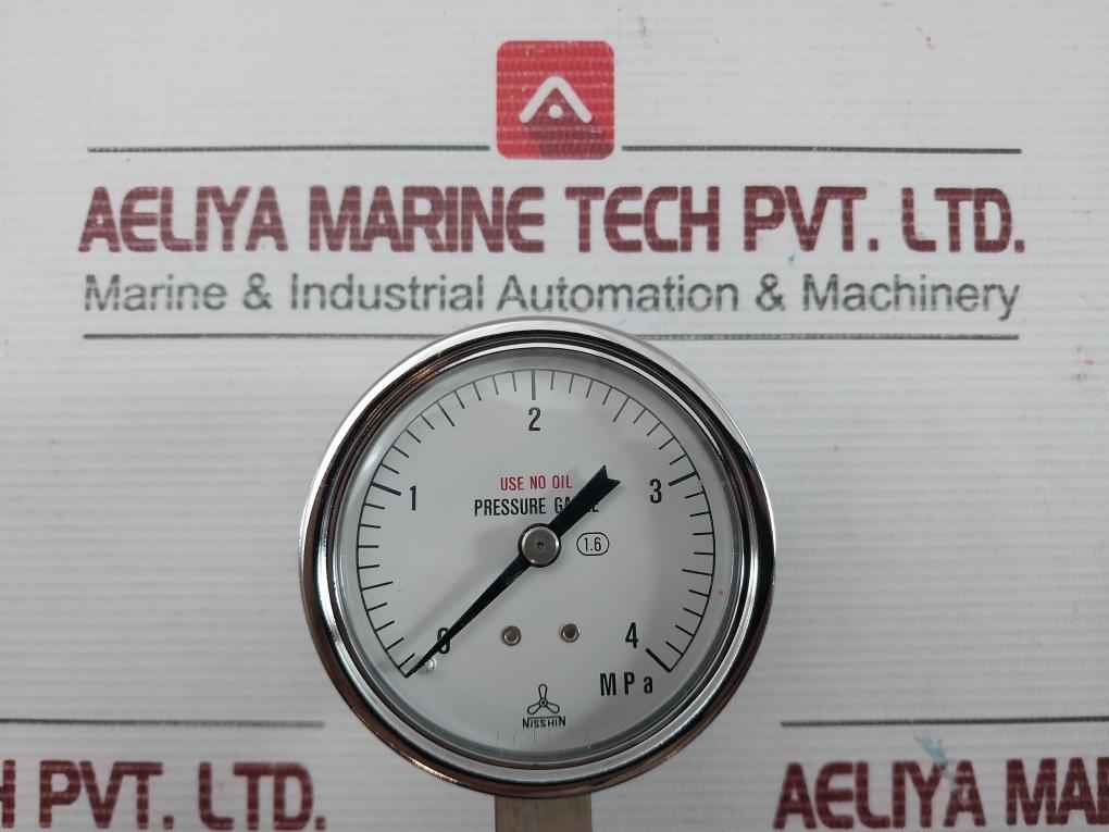 Pressure Gauge Nisshin 0 To 4 Mpa