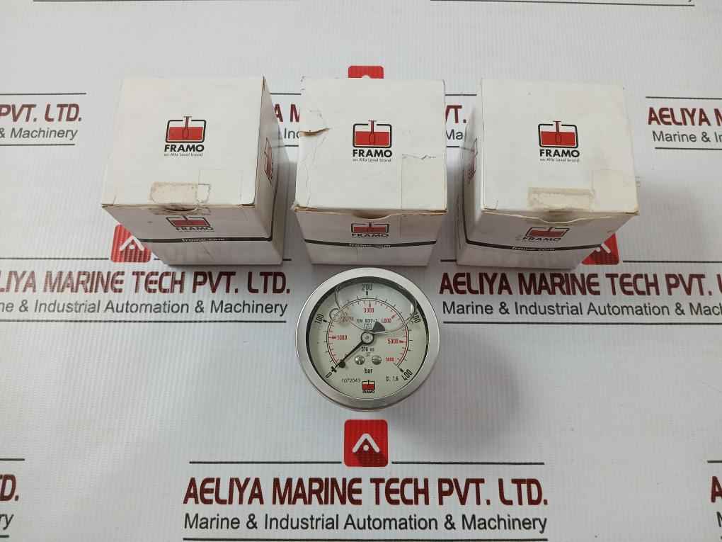 Pressure Gauge Rf60 Chgly 0 To 400Bar/Psi Framo