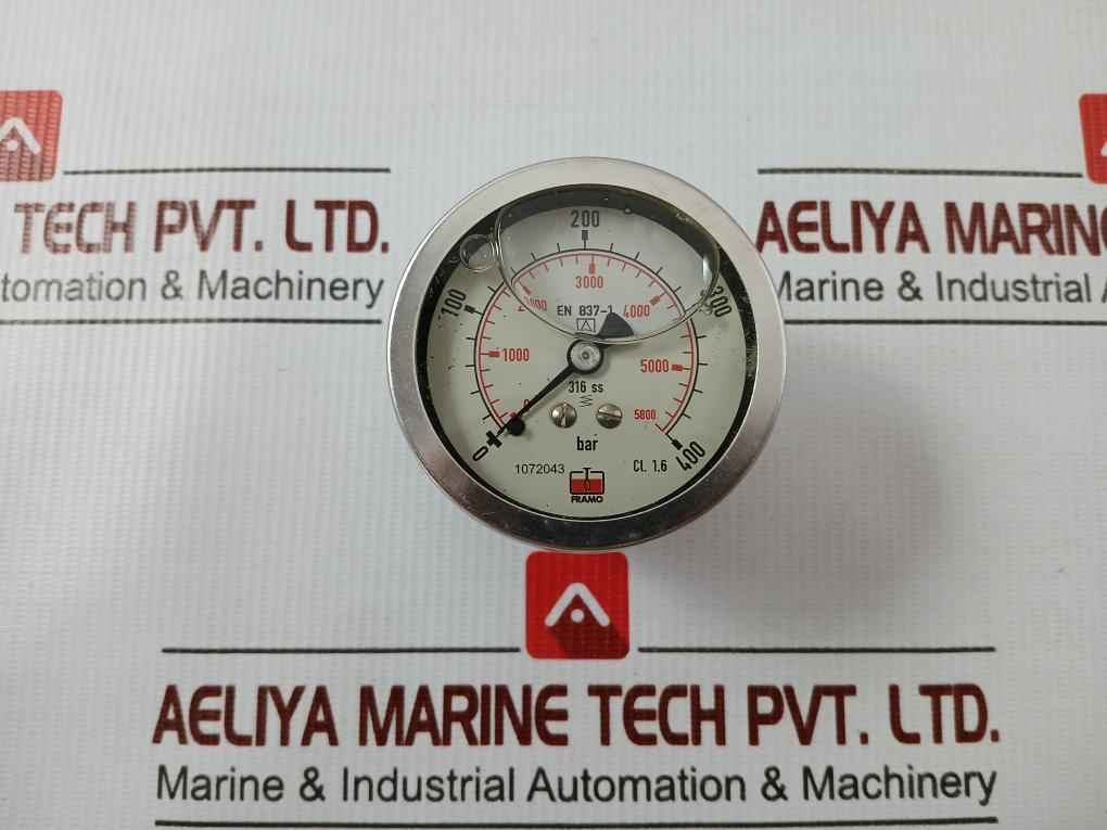 Pressure Gauge Rf60 Chgly 0 To 400Bar/Psi Framo