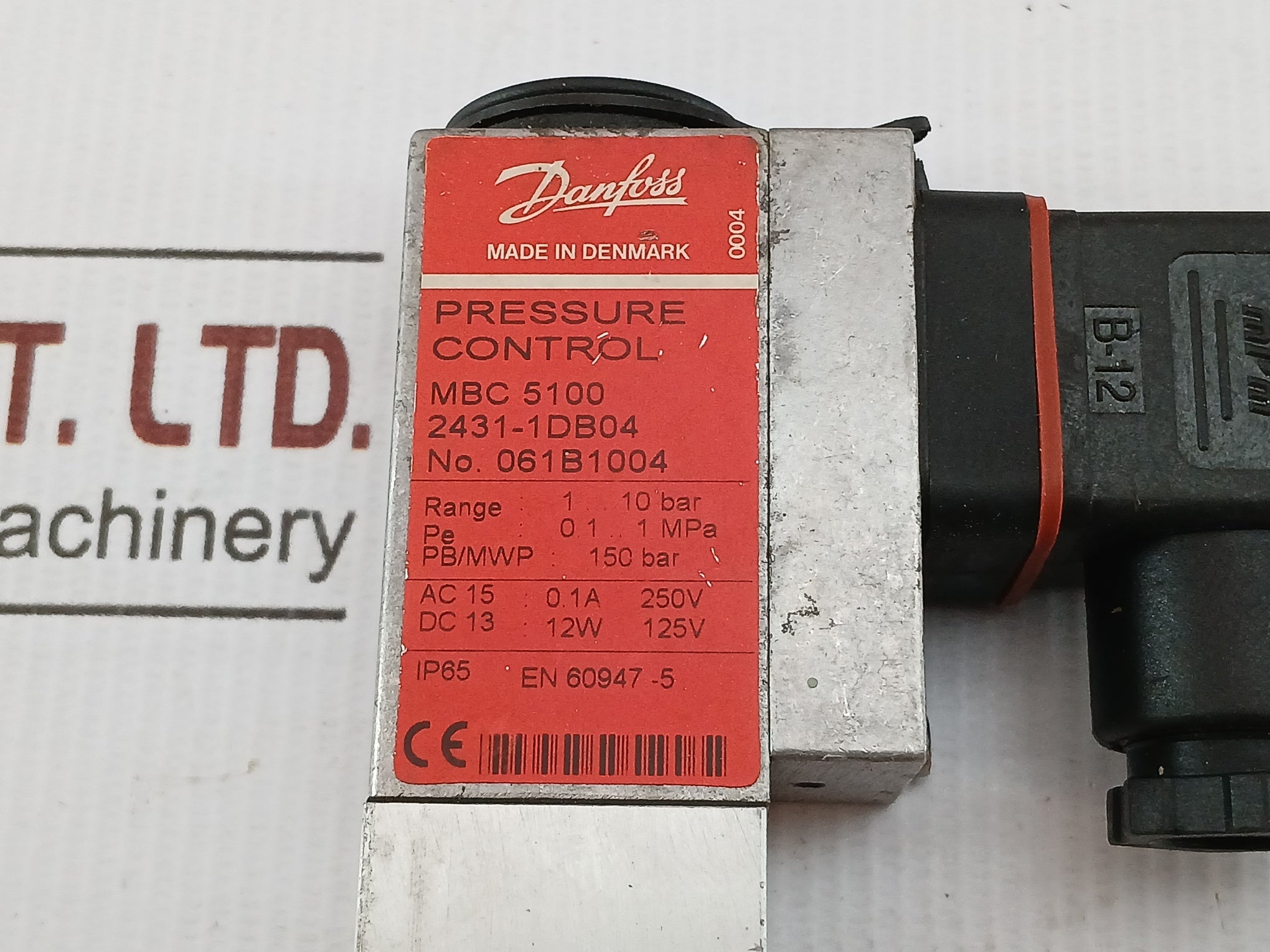 Pressure Switch 1-10Bar Danfoss Mbc 5100
