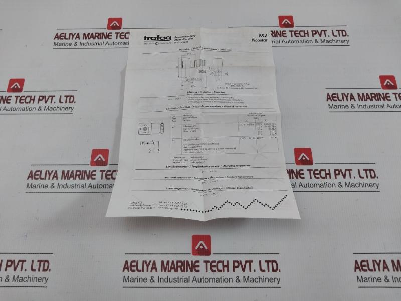 Pressure Switch 12 Bar 174 Psi Trafag 9B3.4277