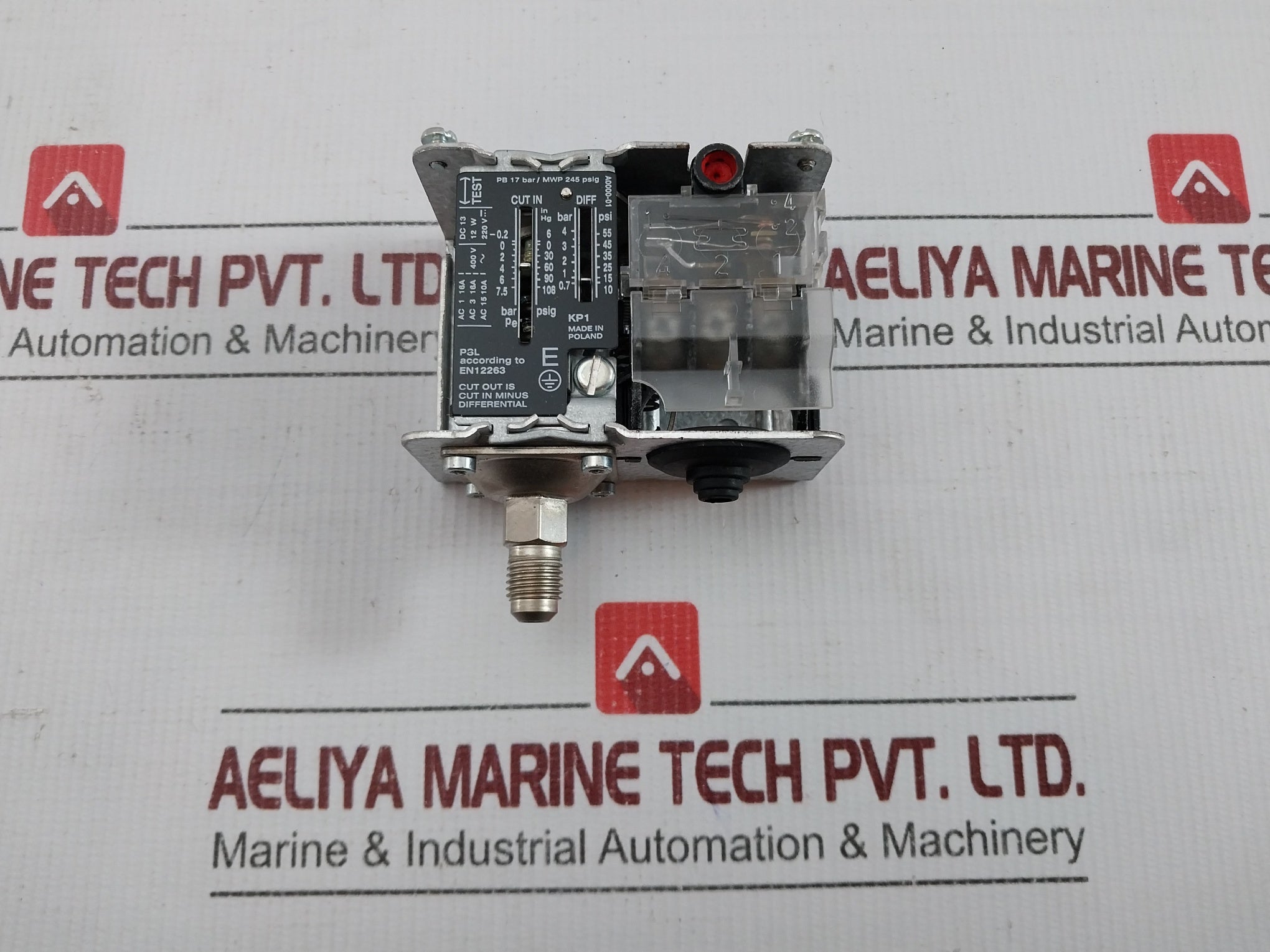 Pressure Switch Pb 17 Bar/Mwp 245 Psig Danfoss Kp1