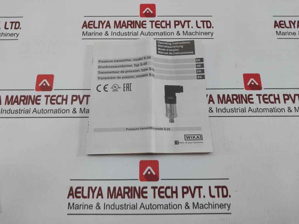 Pressure Transmitter 0-160 Bar Rel S-20 Wika