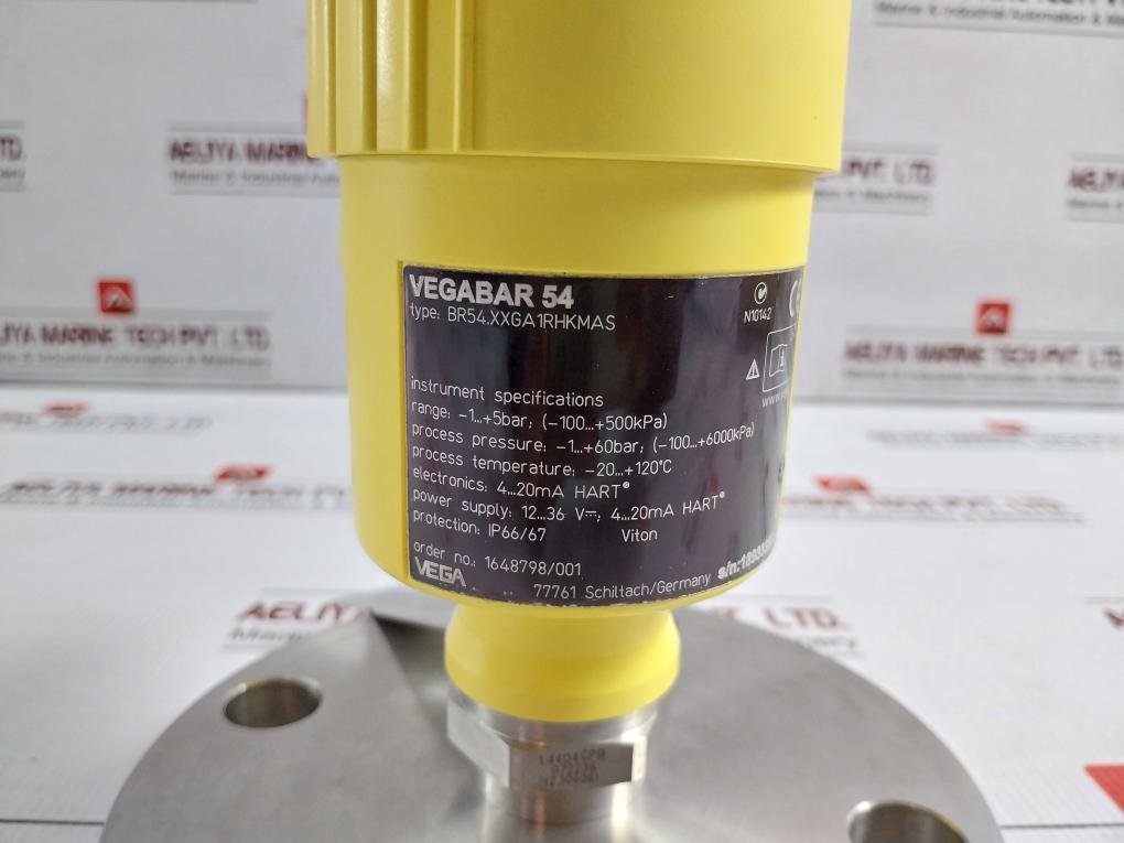Pressure Transmitter 12–36 Vdc Vega Br54.Xxga1Rhkmas