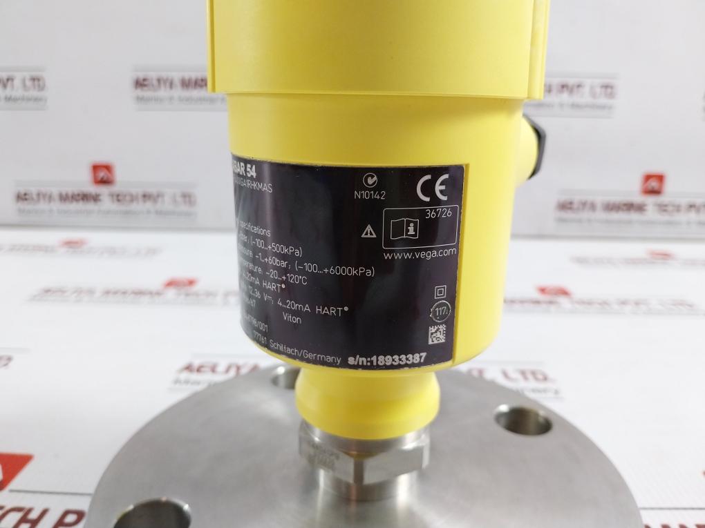 Pressure Transmitter 12–36 Vdc Vega Br54.Xxga1Rhkmas