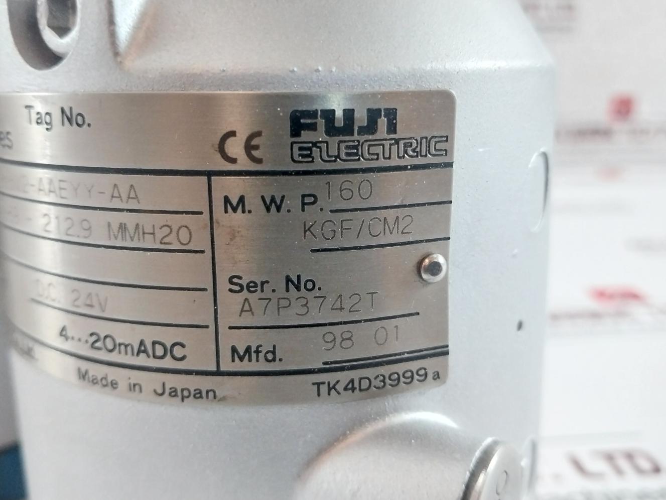 Pressure Transmitter 160 Kgf/Cm2 Fhc133V2-aaeyy-aa Fuji Electric