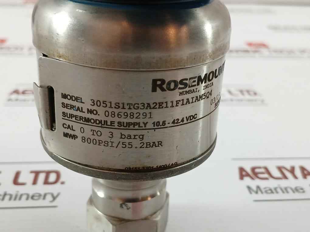 Pressure Transmitter 3051S1Tg3A2E11F1Aiam5Q4 Rosemount 10.5 – 24.4 Vdc