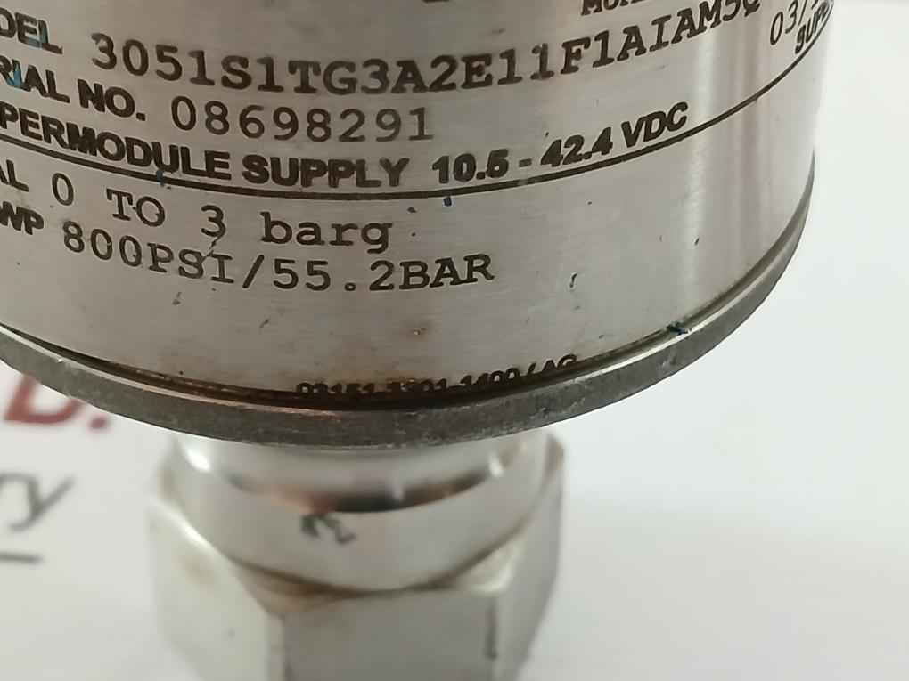Pressure Transmitter 3051S1Tg3A2E11F1Aiam5Q4 Rosemount 10.5 – 24.4 Vdc