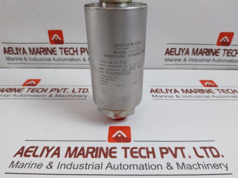 Pressure Transmitter 5020 Pt Bourns 0-5000 Psi 4-20Ma