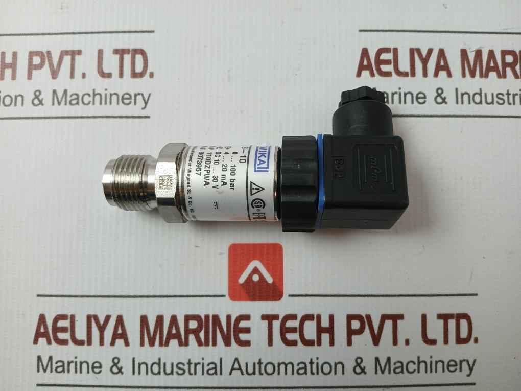 Pressure Transmitter 9073957 Wika 0..100 Bar 4..20 Ma, S-10