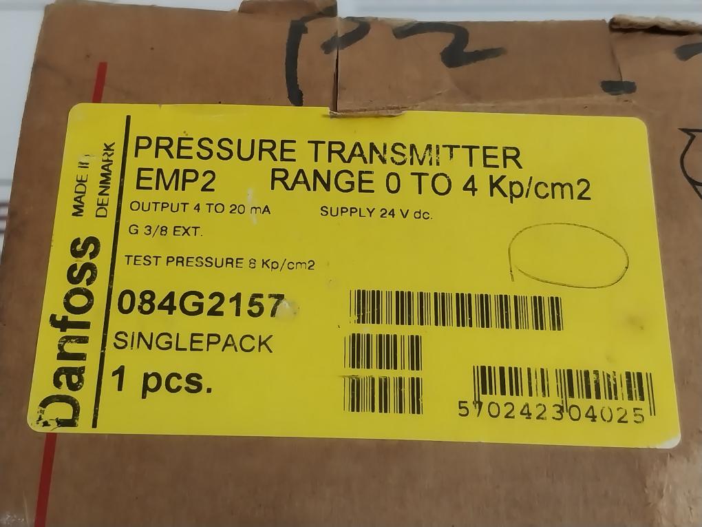 Pressure Transmitter Emp 2 Danfoss 24 Vdc 4-20 Ma