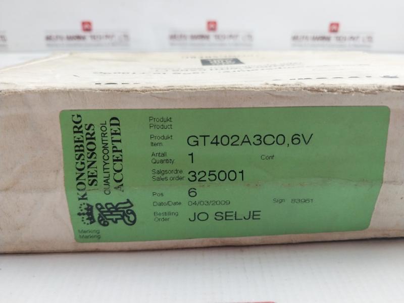 Pressure Transmitter Gt402A3C0,6V Kongsberg 0,6 Bar
