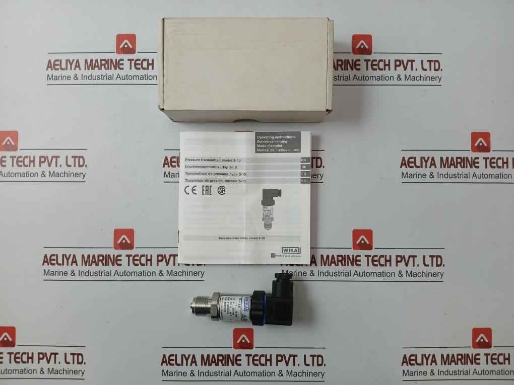 Pressure Transmitter S-10 Wika -1..15 Bar 8629129 Dc10...30V