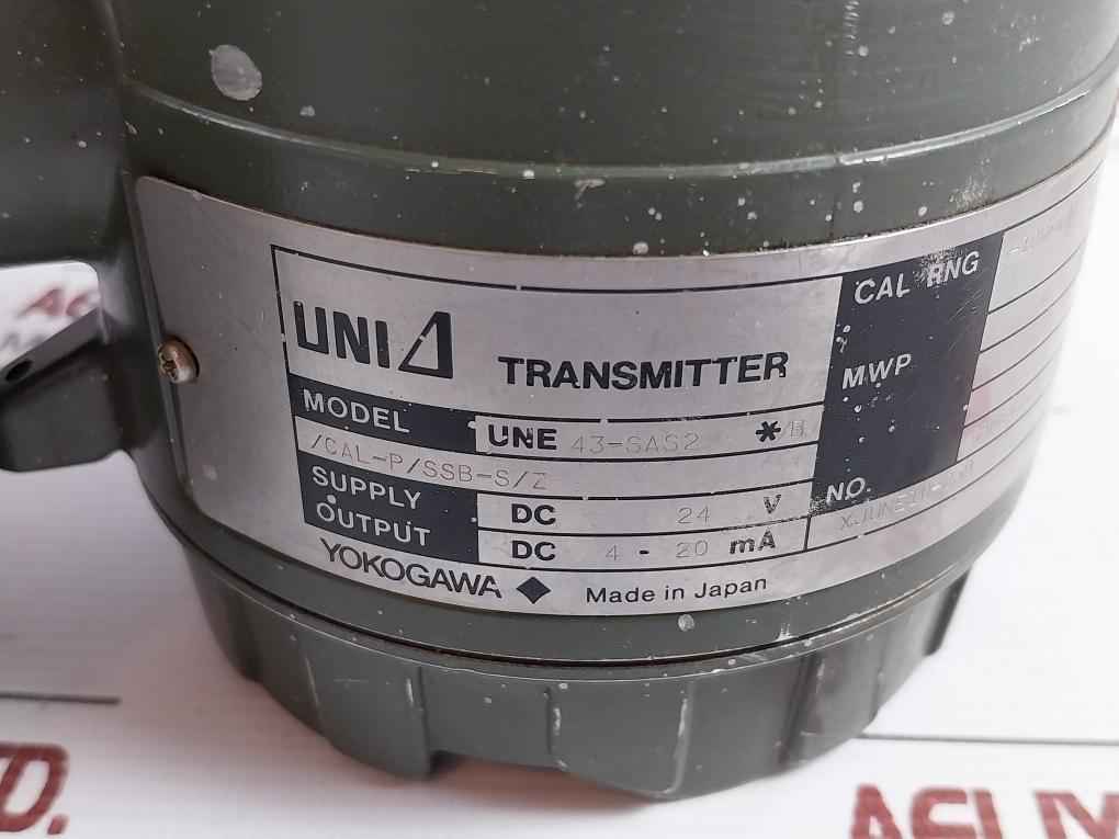 Pressure Transmitter Une 43-sas2*B/Cal-p/Ssb-s/Z Yokogawa 1 Mpa
