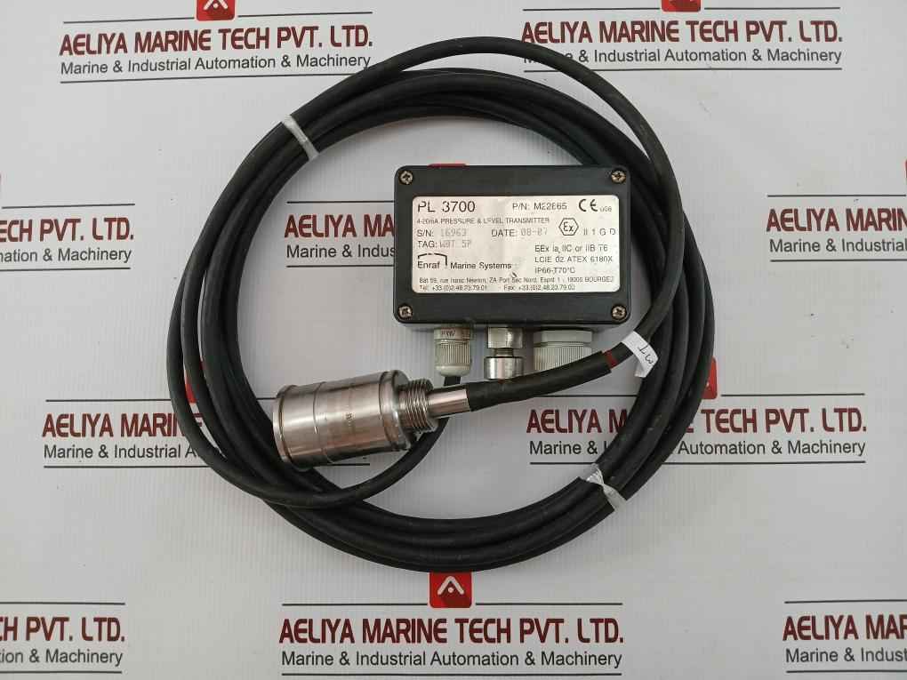 Pressure & Level Transmitter 5M Cable Enraf Marine Systems M22865 Pl 3700