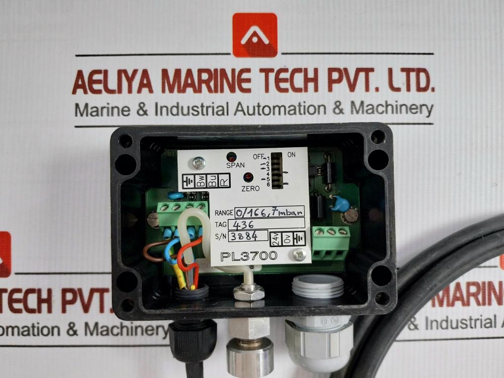 Pressure & Level Transmitter Pl 3700 Auxitrol 4-20Ma 3 Meter 0-175 Mbar