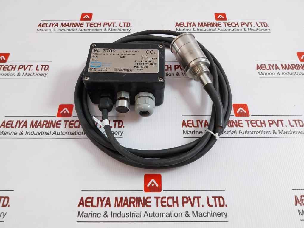 Pressure & Level Transmitter Pl 3700 Auxitrol 4-20Ma 3 Meter 0-175 Mbar