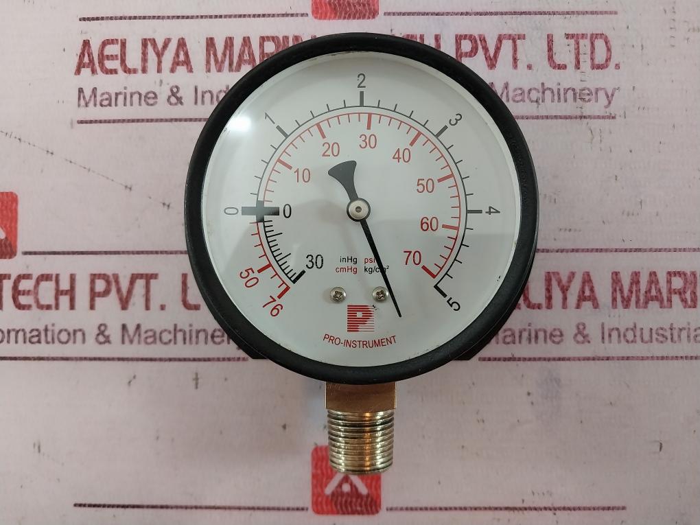 Pro-instrument 3" P-bx3/8Pt Pressure Gauge 0-70 Psi 0-5 Kg/Cm2 Kc-d13