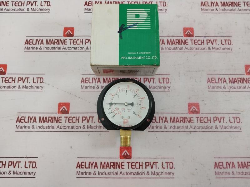 Pro-instrument P100 C-b 3" Pressure & Temperature Gauge 3/8" Pt 0-70 Psi